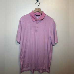 Polo Ralph Lauren Golf Made in Peru Pima‎ Cotton Striped Polo Shirt